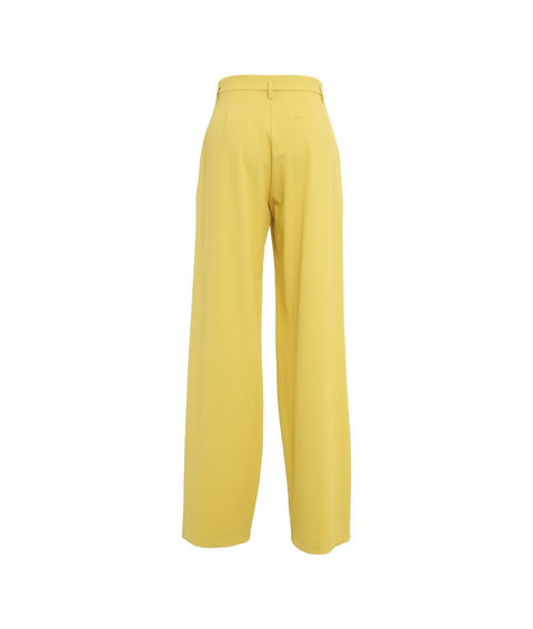 Pantaloni con pieghe #giallo