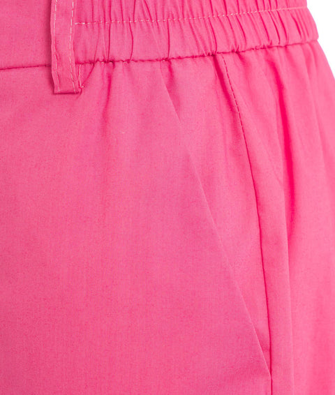 Pantaloni con fascia elastica in vita #pink