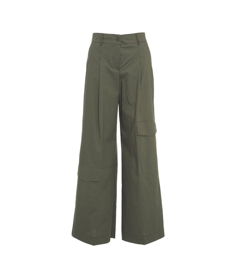 Pantaloni cargo svasati #verde