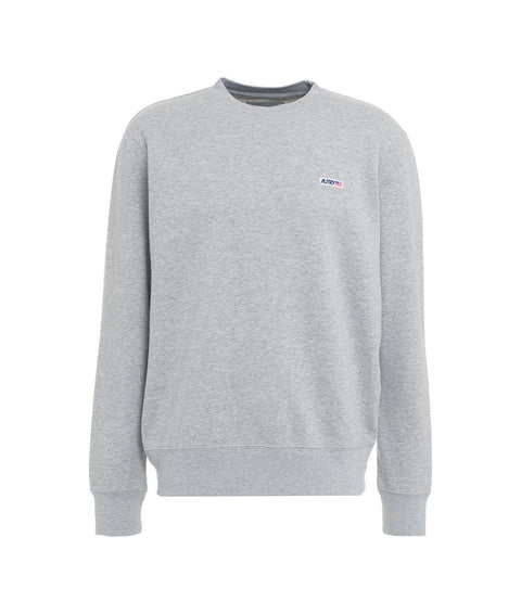 Sweater con logo #grigio