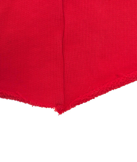 Shorts mit logo label #rosso