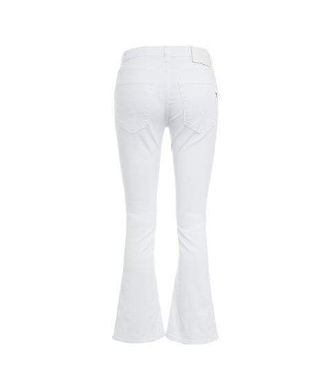 Pantaloni in denim "Mandy" #bianco