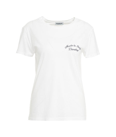 T-shirt con logo #bianco