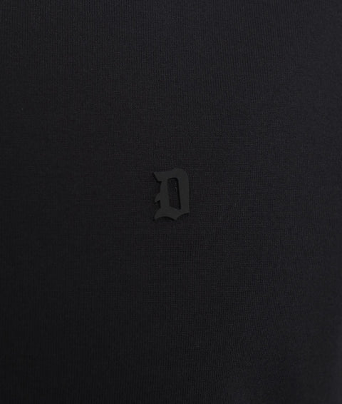 Maglietta con patch logo #nero