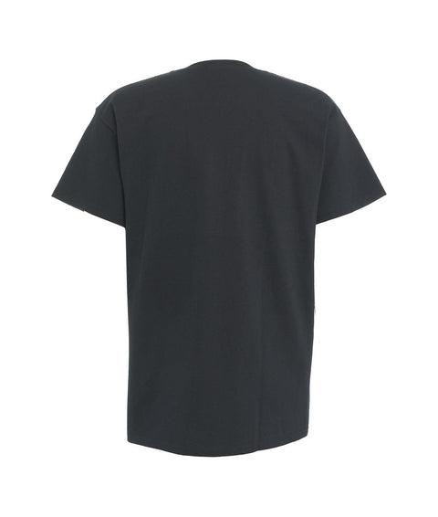 T-shirt con logo ricamato #nero