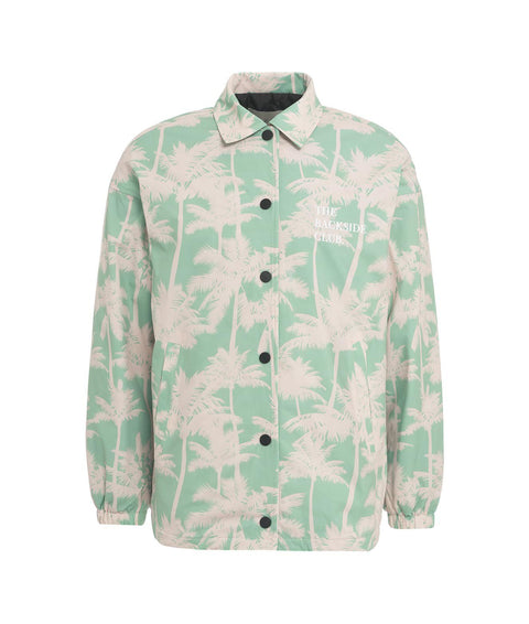 Giacca con stampa tropicale #verde