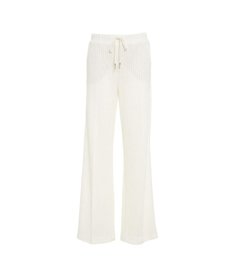 Pantaloni "Avril" con coulisse #bianco