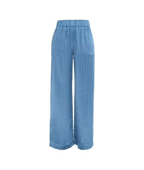 Pantaloni con strass "Nala" #blu