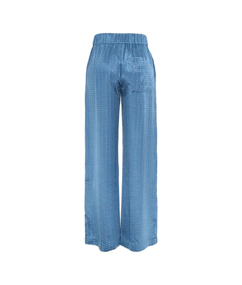 Pantaloni con strass "Nala" #blu