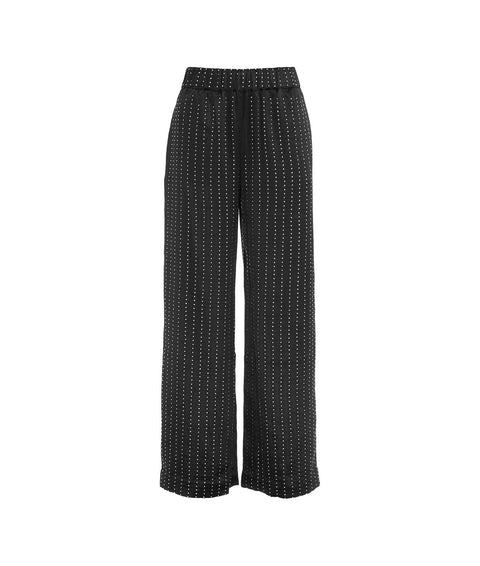 Pantaloni con strass "Nala" #nero