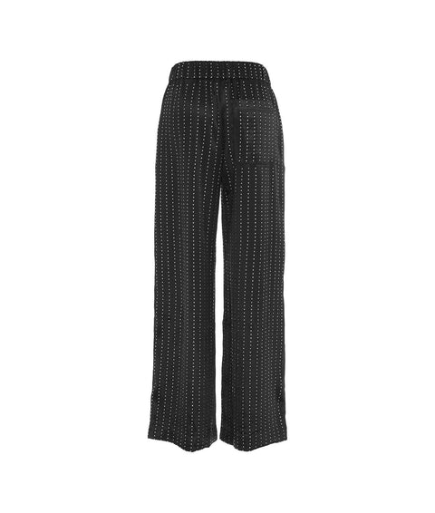 Pantaloni con strass "Nala" #nero