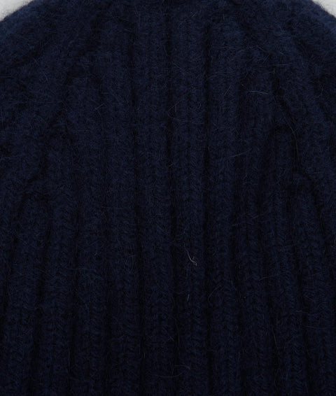 Beanie in maglia #blu