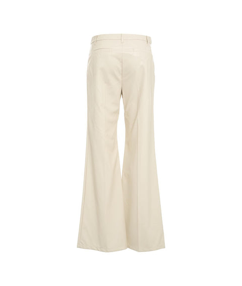 Pantaloni in ecopelle "Eloween" #beige