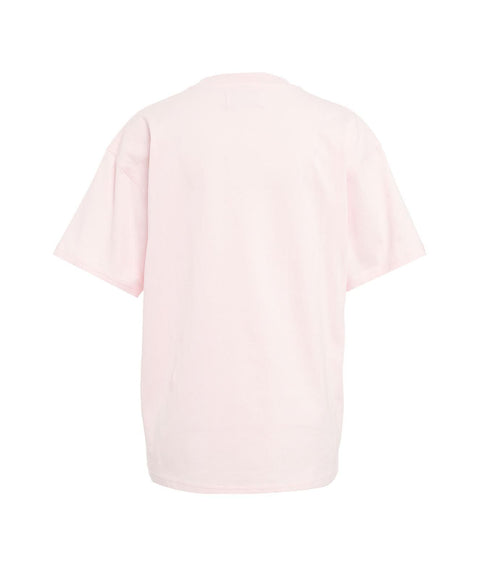 T-shirt con stampa logo #rosa