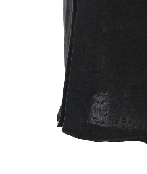 Pantaloni di lino a gamba larga #nero