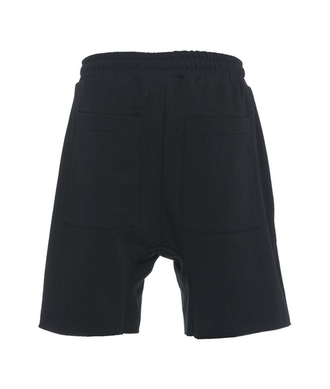 Shorts con tasche con zip #nero