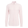 Camicia con righe a contrasto #rosa