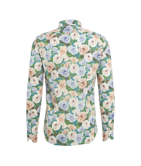 Camicia con stampa floreale #verde