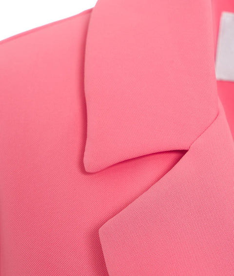 Blazer con cintura in vita #pink