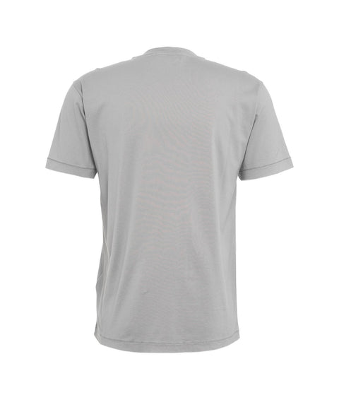 T-shirt con logo ricamato #grigio