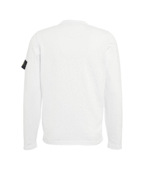 Maglione con logo #bianco