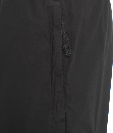 Pantaloni cargo con logo staccabile #nero