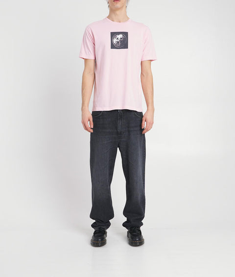 T-shirt con stampa del logo #rosa