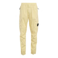 Pantaloni cargo con logo staccabile #beige