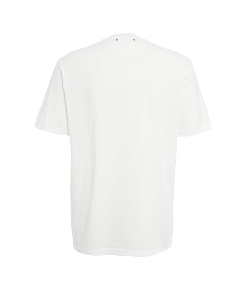 T-shirt con dettagli destroyed #bianco