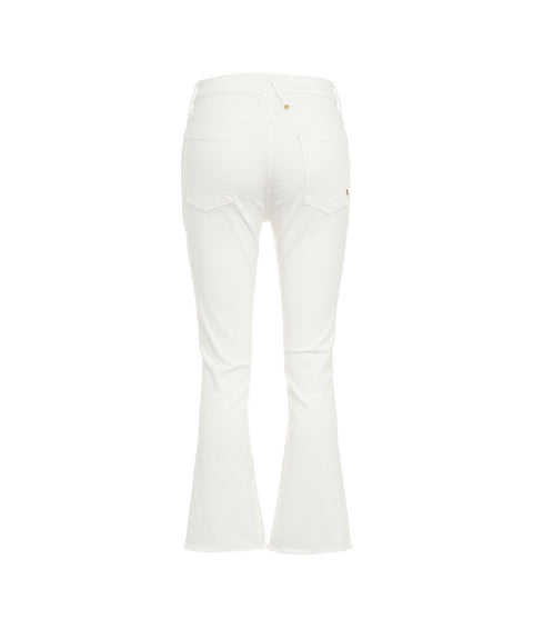 Jeans "Kate Crop" #bianco