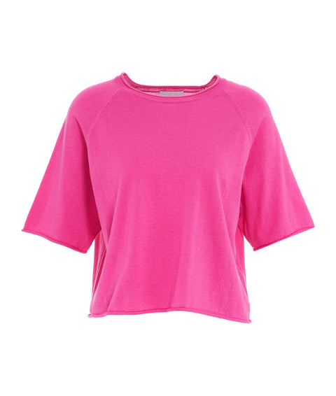 Maglia croppped #pink