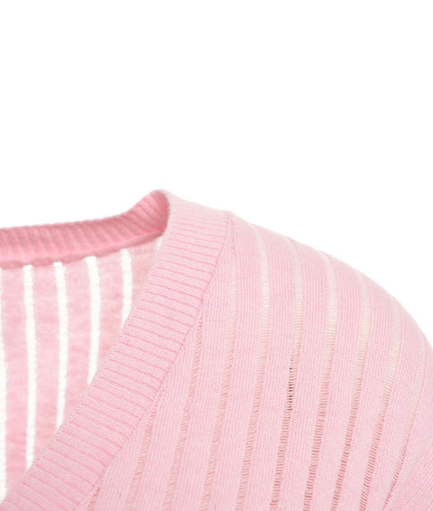 Maglione lavorato a maglia #pink