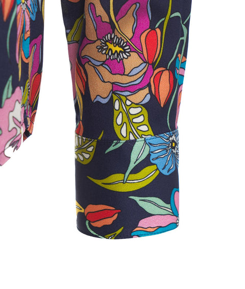 Blusa con stampa floreale #multicolore