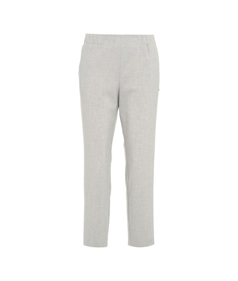 Pantaloni con elastico in vita #grigio