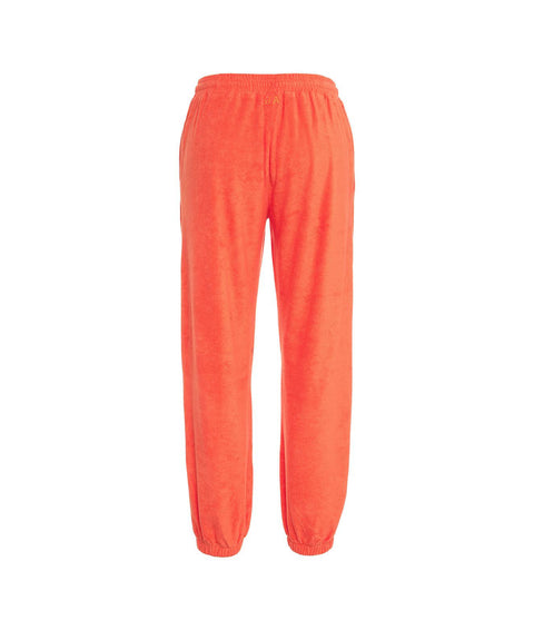 Pantaloni jogger in spugna #arancione
