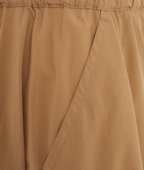 Pantaloni palazzo con pinces #marrone