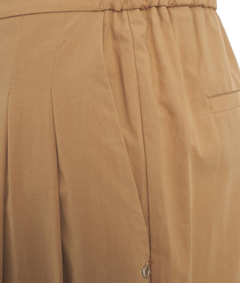 Pantaloni a pieghe #marrone