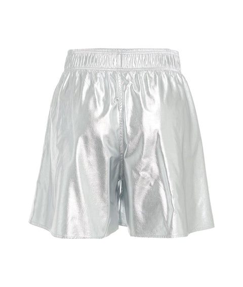 Pantaloncini laminati "Freetown" #argento