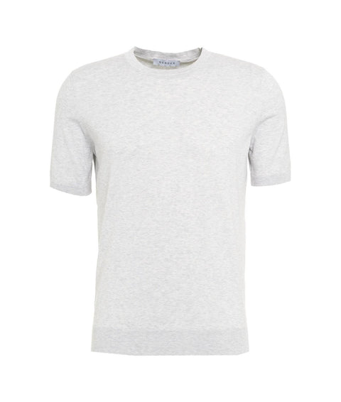 T-shirt in maglia #grigio