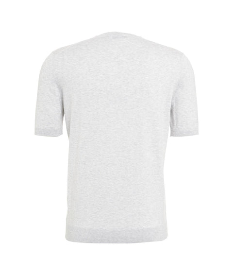 T-shirt in maglia #grigio
