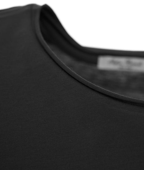 Maglietta in cotone #nero