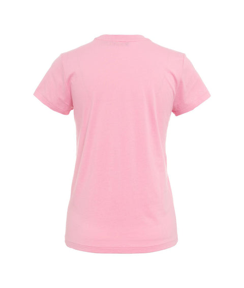 T-shirt with embroidered logo #pink
