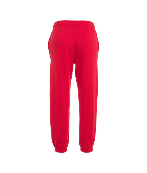 Pantaloni jogger con logo ricamato #rosso