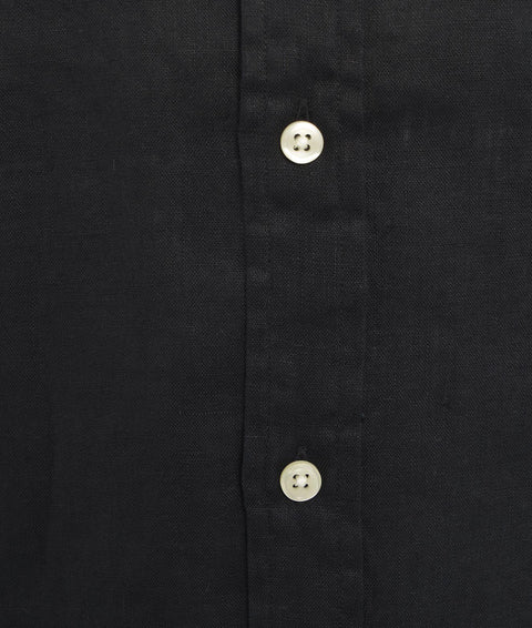 Camicia di lino #nero