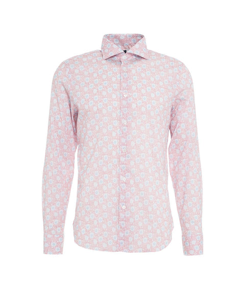 Camicia "Sean" con stampa floreale #rosa