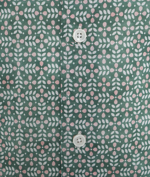 Shirt "Sean" with floral print #verde