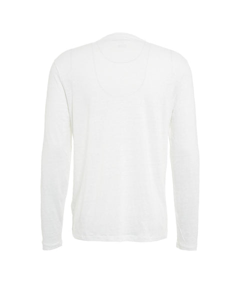 T-shirt in misto lino #bianco