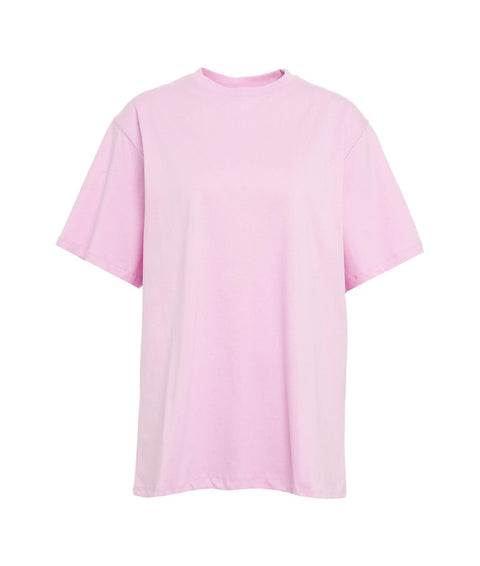 Maglietta con strass #rosa