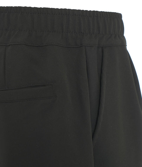 Pantaloni con scritta logo #nero