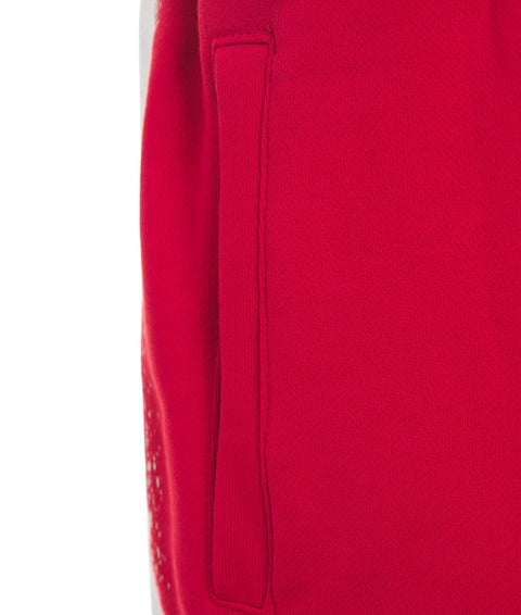 Shorts con logo #rosso